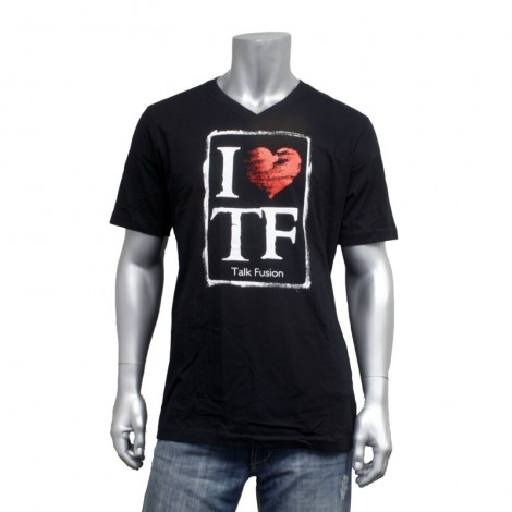 Men's V Neck "I Heart TF" T-Shirt
